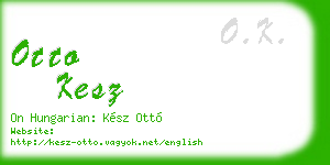 otto kesz business card