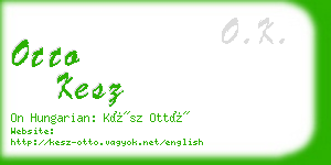 otto kesz business card